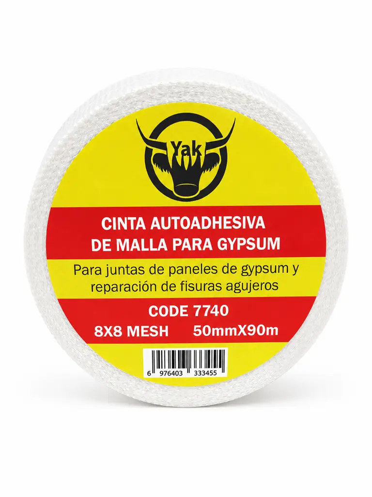 Rollo de cinta de malla de fibra de vidrio autoadhesiva de 50mm para juntas de gypsum 1