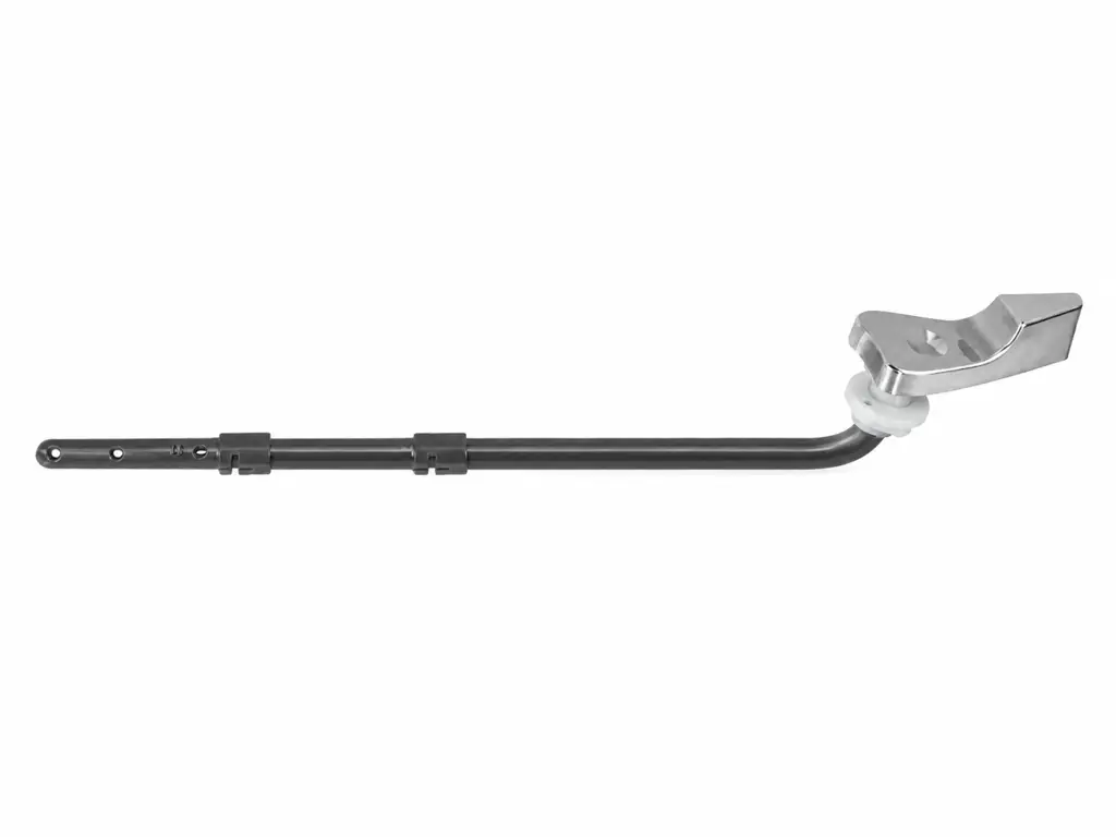 Manija metálica cromada Fermetal para inodoro con brazo de accionamiento regulable1