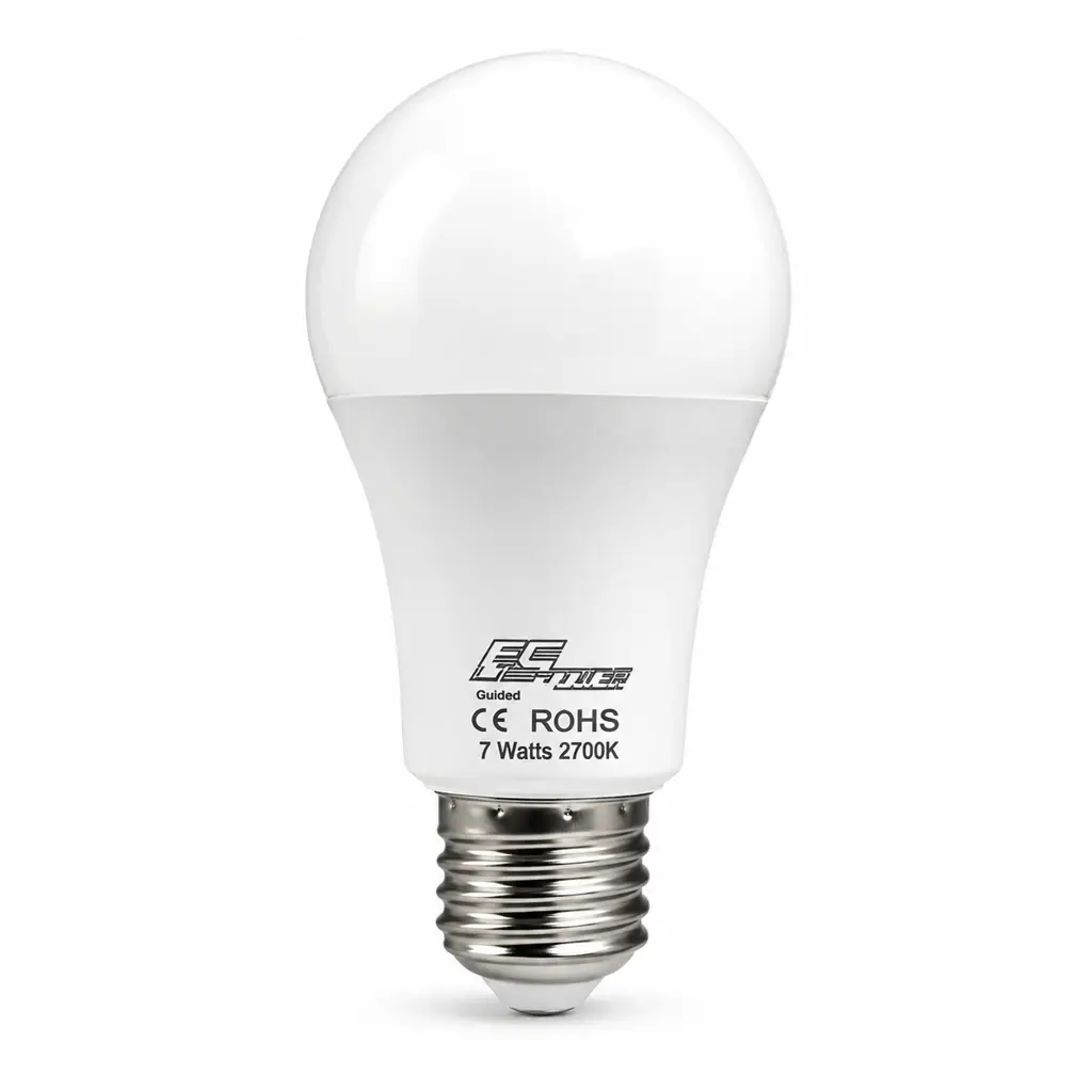 Bombillo LED de 9 vatios FC Lighting con luz blanca fría y rosca estándar E27 para el hogar 1
