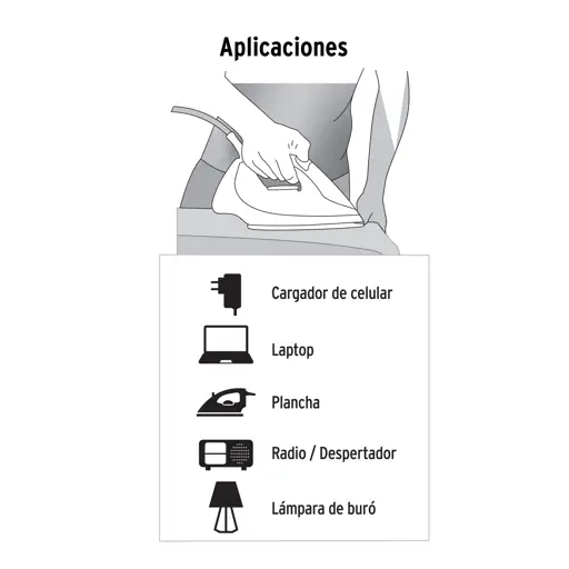 EXTENSION ELECTRICA 3M BLANCA VOLTECK