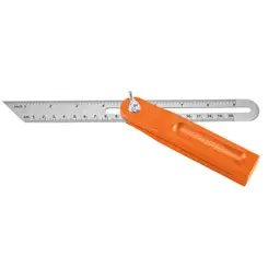 ESCUADRA FALSA 8" MANGO PLASTICO TRUPER