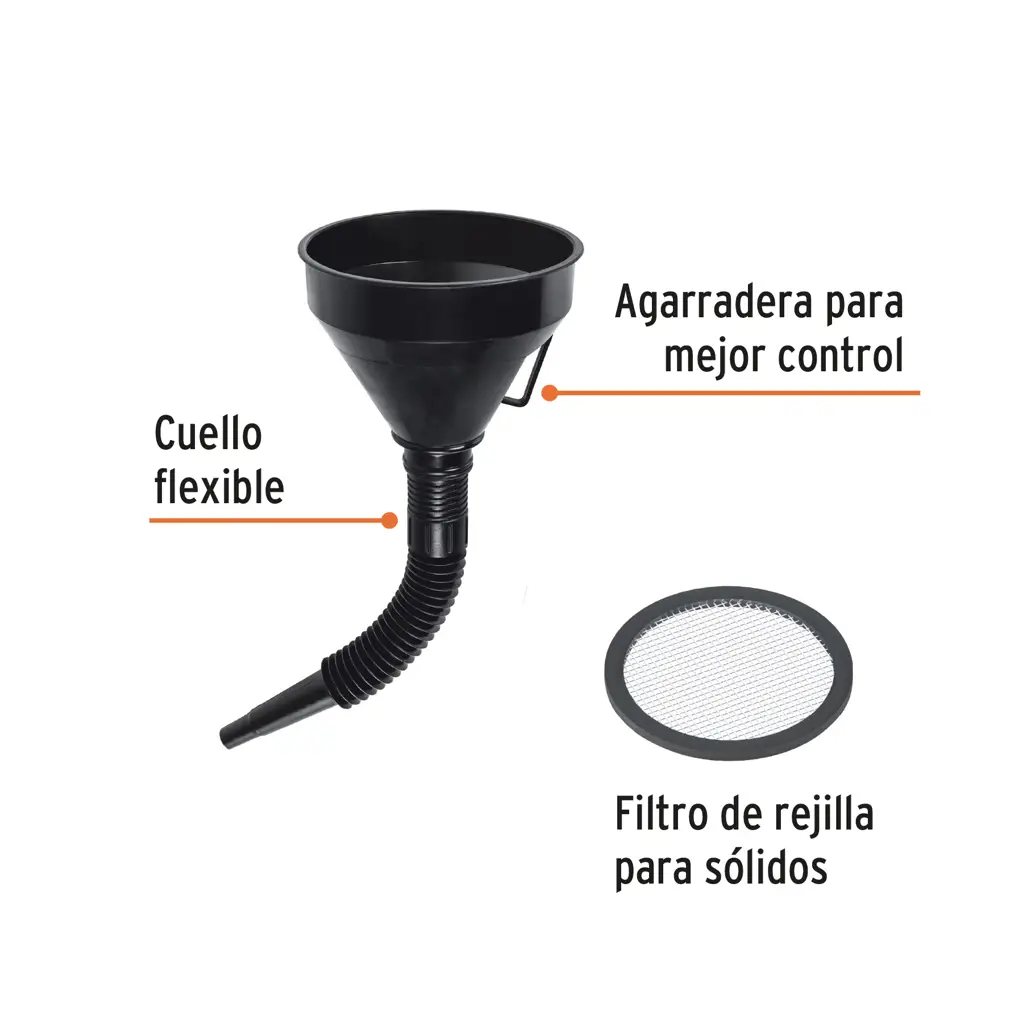 EMBUDO PLASTICO 500ML TRUPER — vista 5