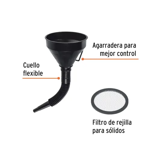 EMBUDO PLASTICO 500ML TRUPER