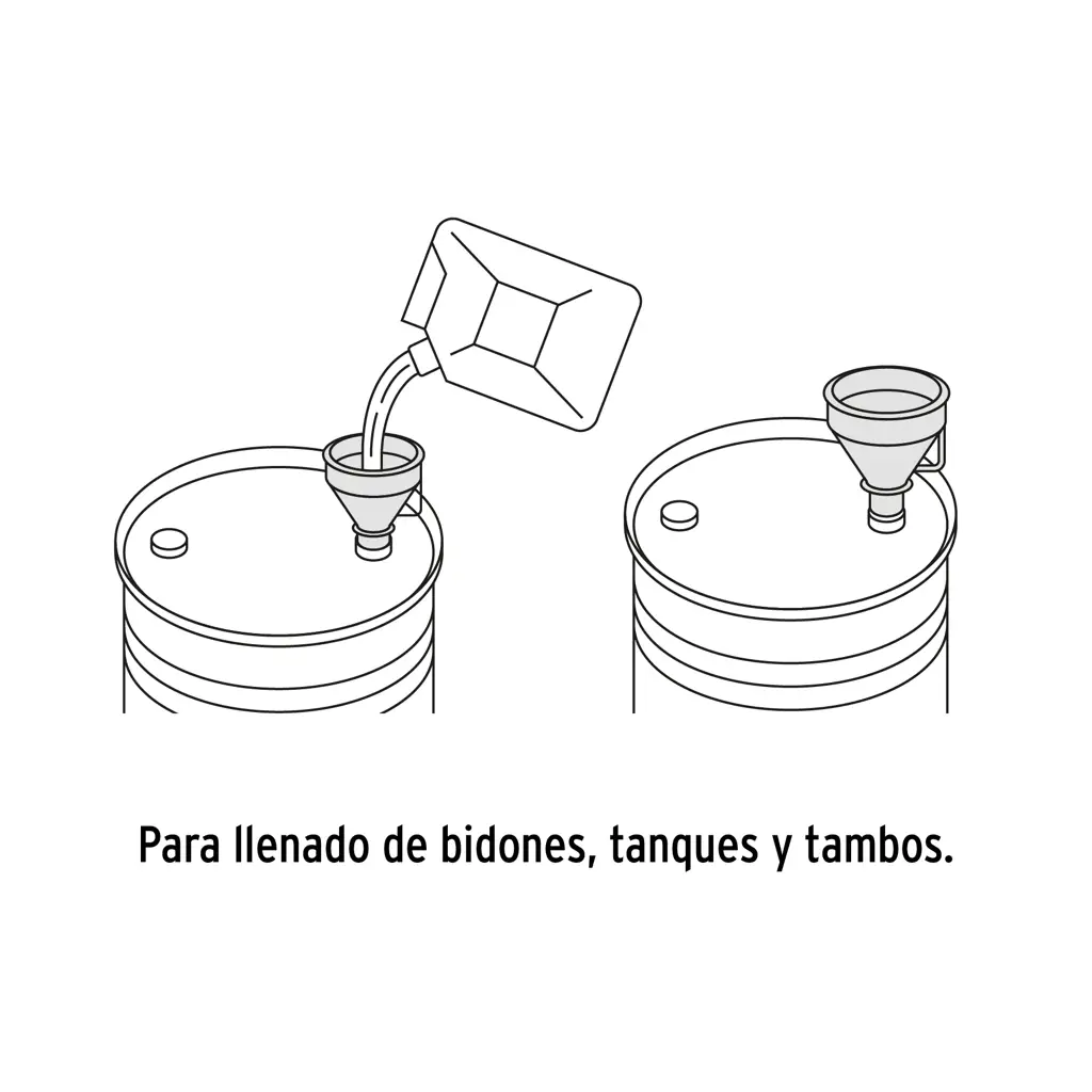 EMBUDO PLASTICO 500ML TRUPER — vista 3