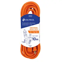 EXTENSION ELECTRICA USO RUDO 10M VOLTECK