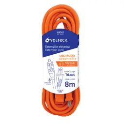 EXTENSION ELECTRICA USO RUDO 8M VOLTECK