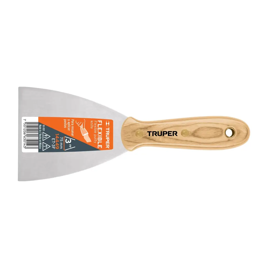 ESPATULA MADERA FLEXIBLE 3" TRUPER
