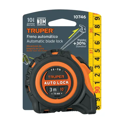 CINTA METRICA 3M AUTOLOCK CONTRA IMPACTO TRUPER