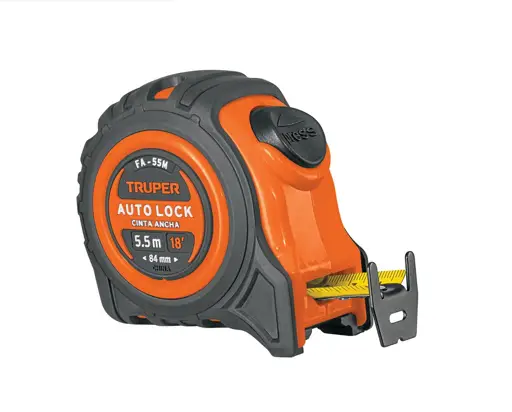 CINTA METRICA 5.5M AUTOLOCK CONTRA IMPACTO TRUPER