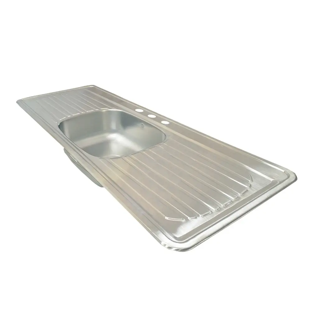 FREGADERO ACERO INOXIDABLE DOBLE ESCURRIDOR 1.5M — vista 4