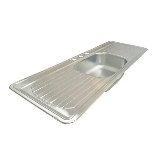 FREGADERO ACERO INOXIDABLE DOBLE ESCURRIDOR 1.5M