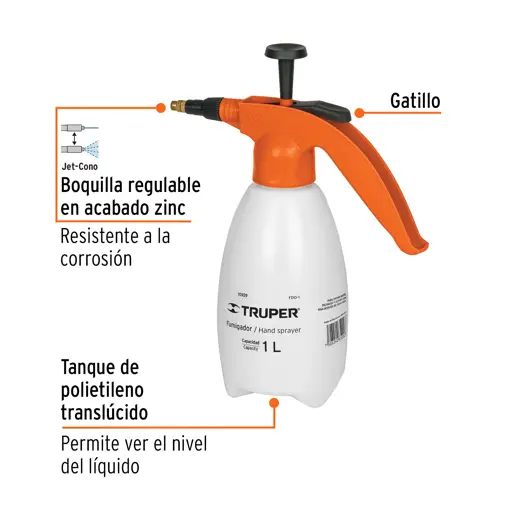 FUMIGADOR DOMESTICO 1LT TRUPER