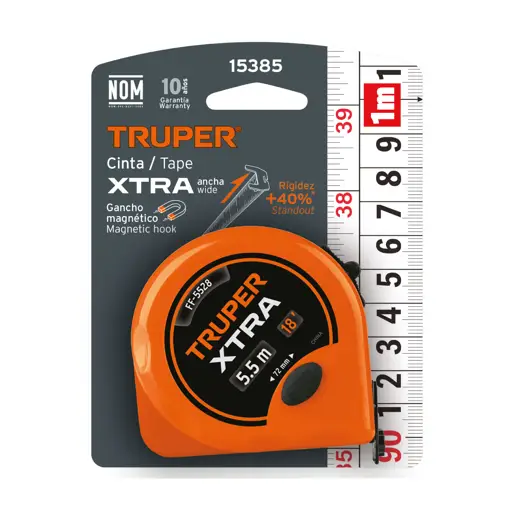 CINTA METRICA XTRA 5.5M ANCHA 28MM TRUPER