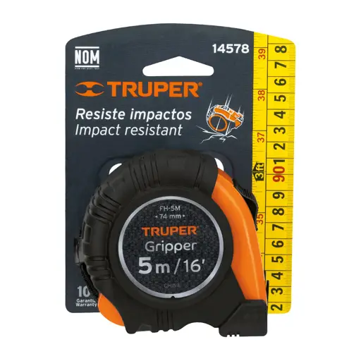 CINTA METRICA 5M CONTRA IMPACTO TRUPER