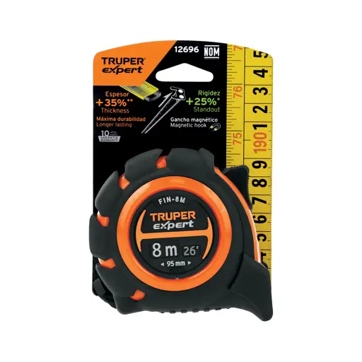 CINTA METRICA 8M CONTRA IMPACTO INDUSTRIAL TRUPER
