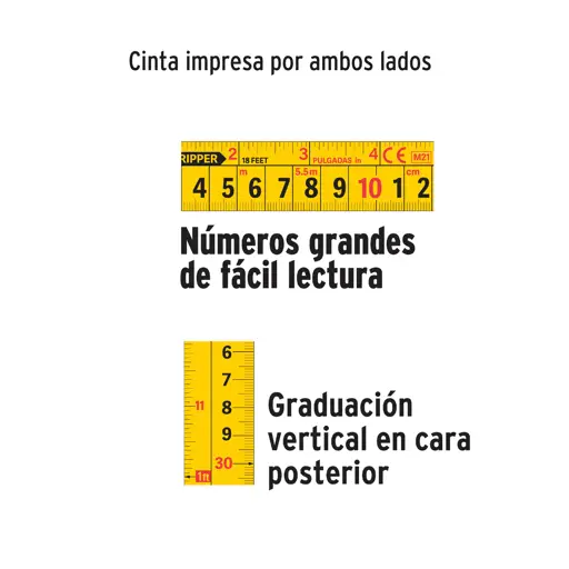 CINTA METRICA 8M CONTRA IMPACTO INDUSTRIAL TRUPER