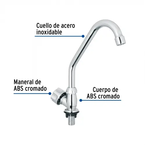 CACHERA CROMADA 1 HUECO FREGADERO FOSET