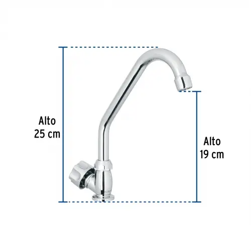 CACHERA CROMADA 1 HUECO FREGADERO FOSET