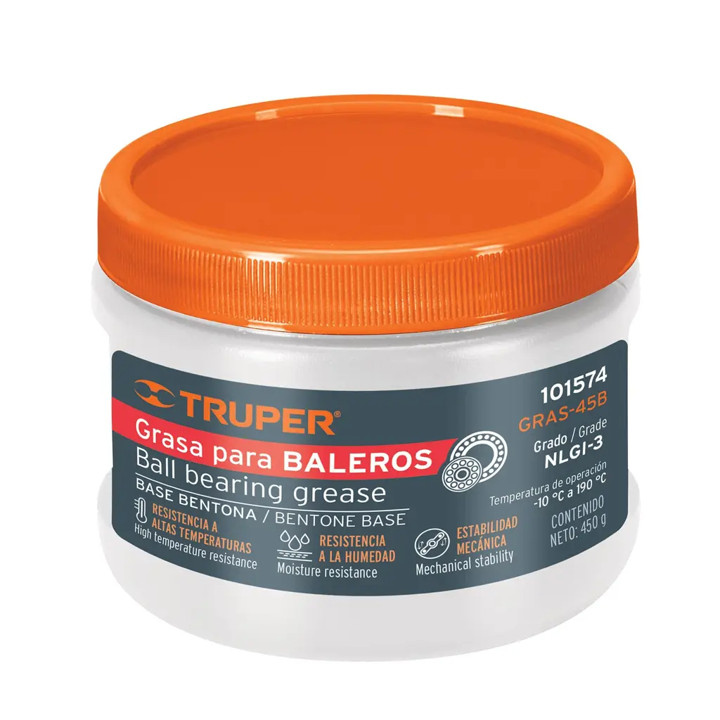 Bote de grasa lubricante automotriz Truper de 450 gramos color ámbar 1