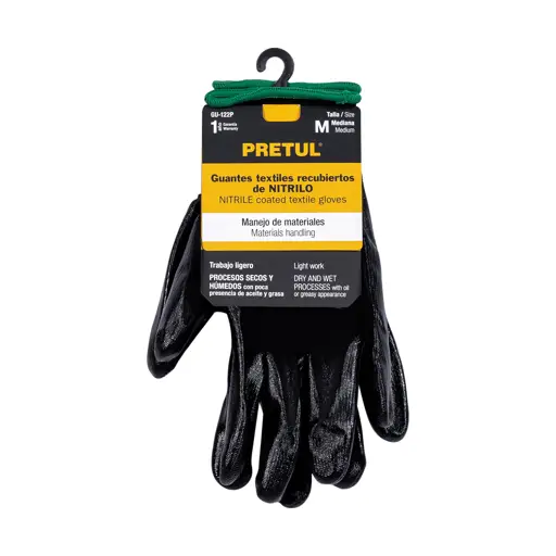 GUANTE NYLON CON NITRILO PRETUL