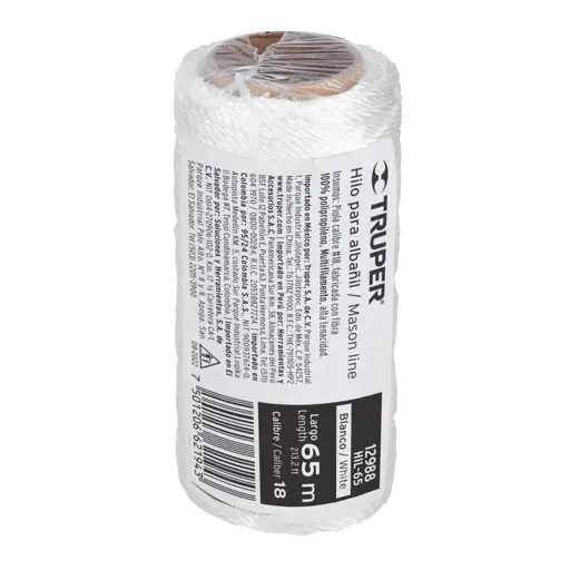 CUERDA PARA ALBAÑIL BLANCO 65M TRUPER