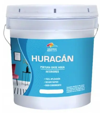 HURACAN PINTURA INTERIORES INDUSTRIAS MULTICOLOR