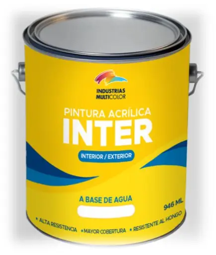 INTER PINTURA ACRILICA INDUSTRIAS MULTICOLOR
