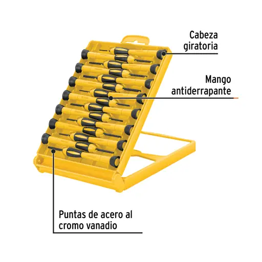 JUEGO DE 15 DESATORNILLADORES PARA JOYERO PRETUL
