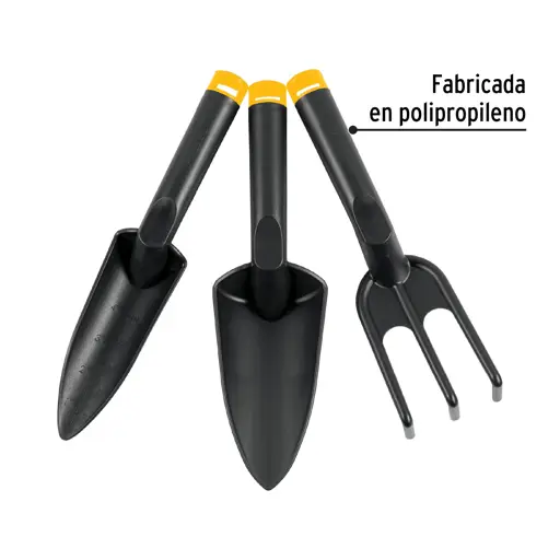 JUEGO DE HERRAMIENTAS PARA JARDIN 3 PIEZAS PRETUL