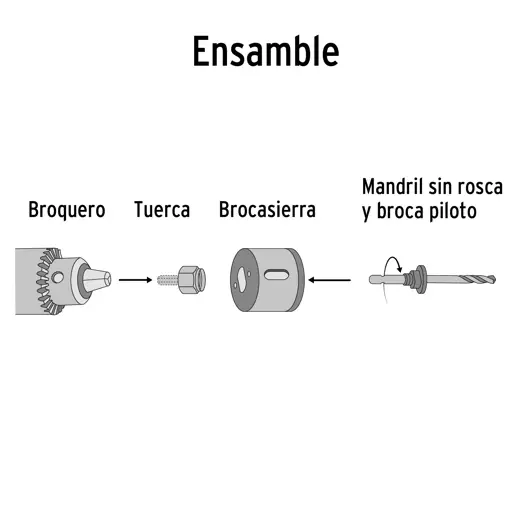 JUEGO 7 BROCASIERRAS Y MANDRIL PRETUL