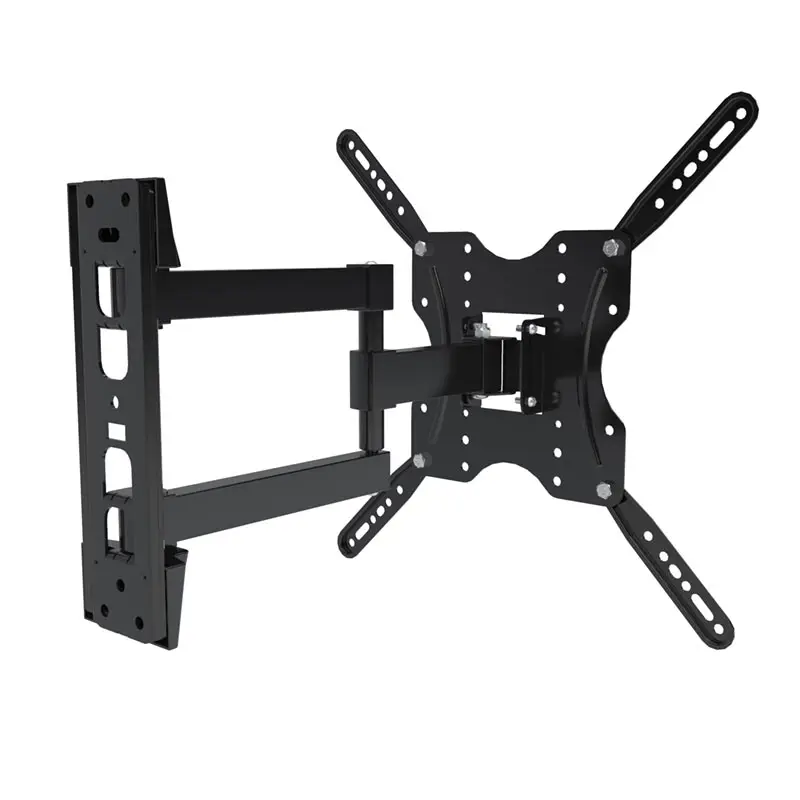 Soporte de brazo articulado de acero negro para televisores de 32 a 60 pulgadas Klip Xtreme instalado en pared 3