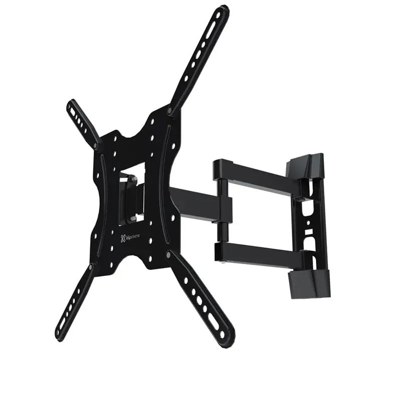 Soporte de brazo articulado de acero negro para televisores de 32 a 60 pulgadas Klip Xtreme instalado en pared 1