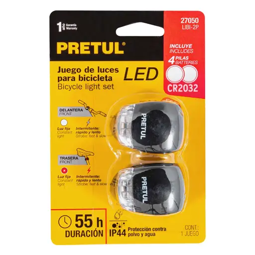 KIT DE LUCES P/BICICLETA PRETUL