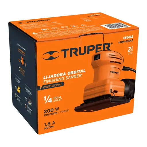 LIJADORA VIBRACION PRO 200W 110V TRUPER