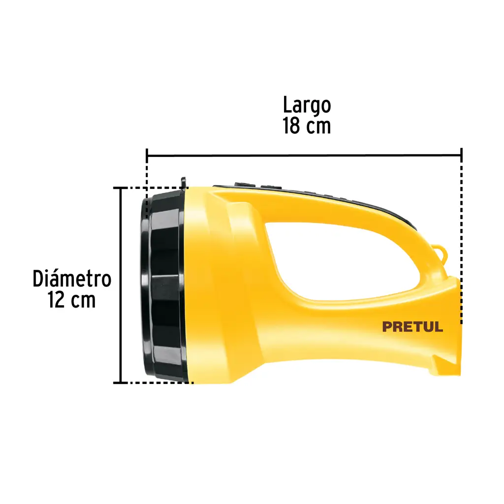 LINTERNA RECARGABLE 5 LED PRETUL — vista 6