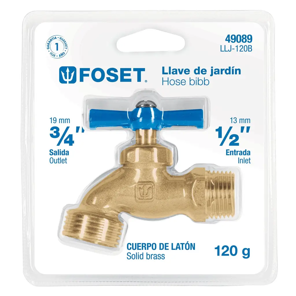 LLAVE DE CHORRO 1/2" FOSET