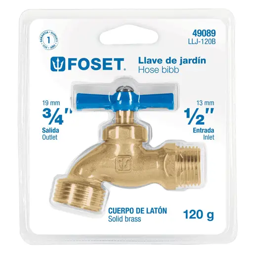 LLAVE DE CHORRO 1/2" FOSET