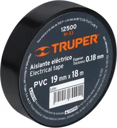 TAPE ELECTRICO NEGRO 3/4X18M TRUPER 