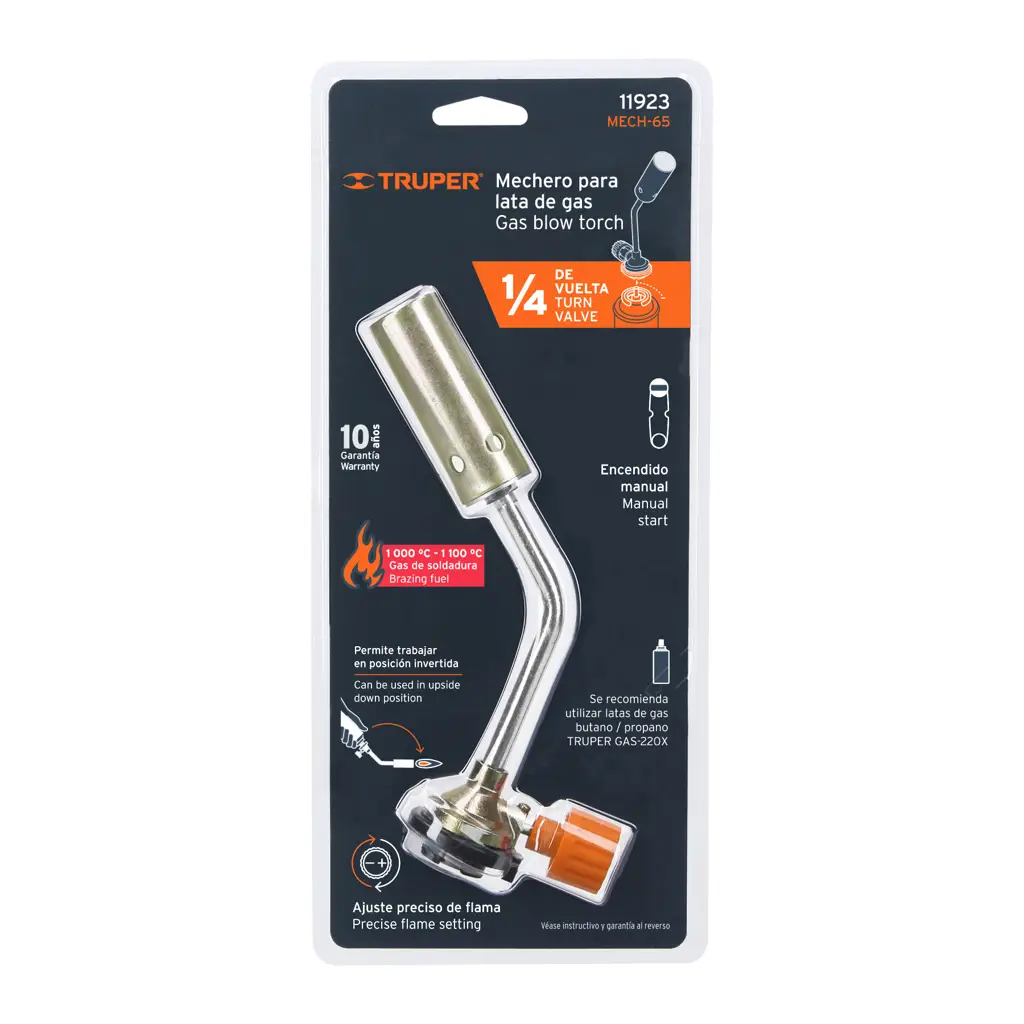 SOPLETE PARA LATA DE GAS 1/4 VUELTA TRUPER — vista 2