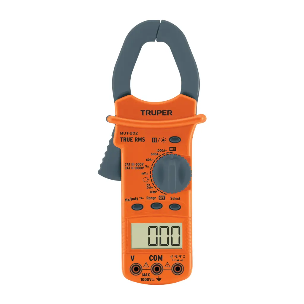 TESTER MULTIMETRO DIGITAL CON GANCHO INDUSTRIAL TRUPER