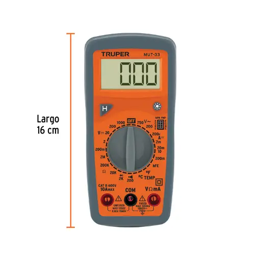 TESTER MULTIMETRO DIGITAL JUNIOR TRUPER