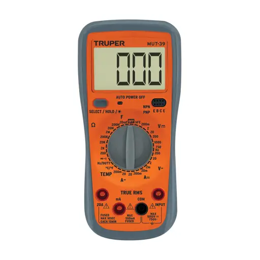 TESTER MULTIMETRO DIGITAL PROFESIONAL CON RMS VERDADERO TRUPER