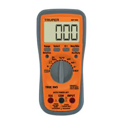 TESTER MULTIMETRO PROFESIONAL CON RMS VERDADERO Y AUTO RANGO TRUPER