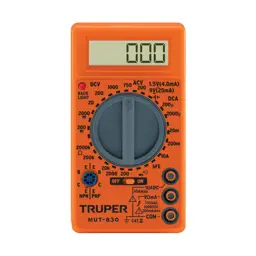 TESTER MULTIMETRO DIGITAL USO ESCOLAR TRUPER