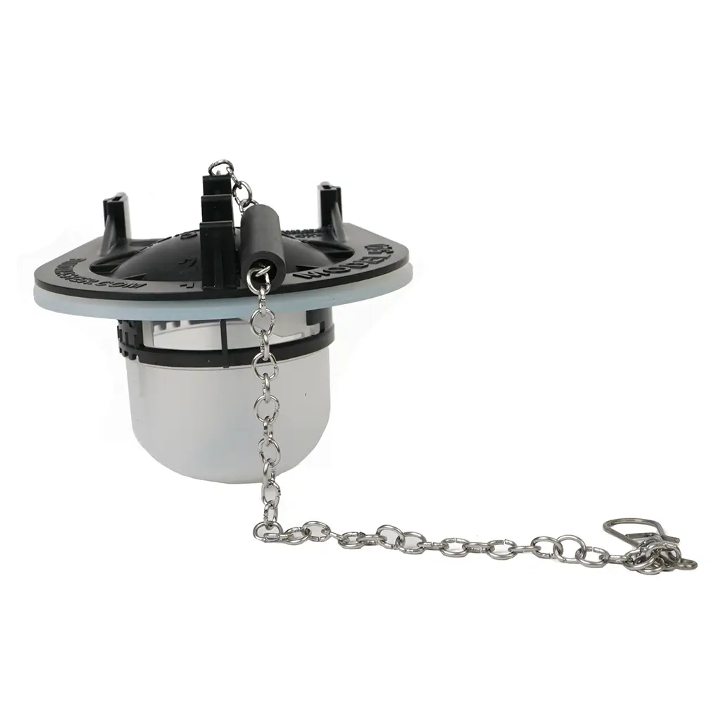 Sapo de inodoro de 3 pulgadas Fluidmaster con cadena de acero inoxidable y sello de silicona 3