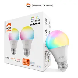 BOMBILLO INTELIGENTE LED RBG WIFI NEXXT SOLUTIONS (PAQUETE DE 2)