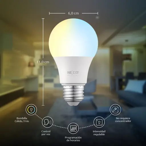 BOMBILLO INTELIGENTE LED WIFI NEXXT SOLUTIONS
