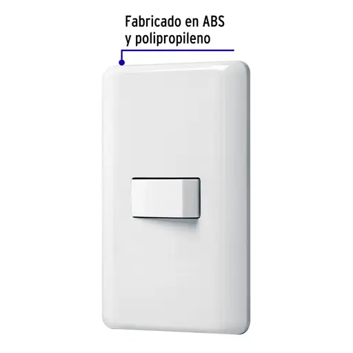APAGADOR SENCILLO CON PLACA VOLTECK