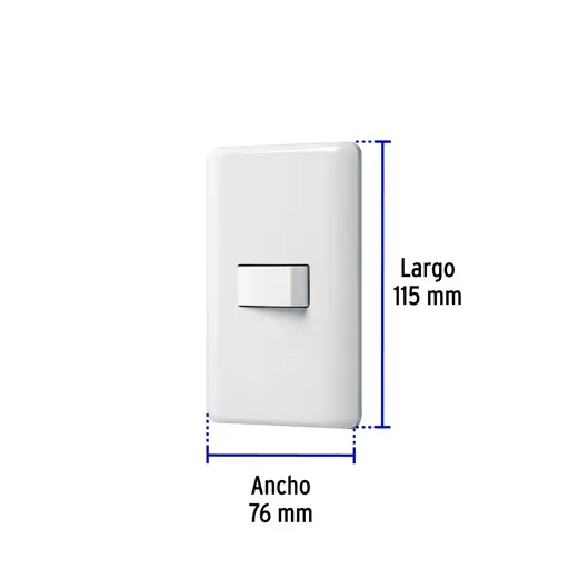 APAGADOR SENCILLO CON PLACA VOLTECK