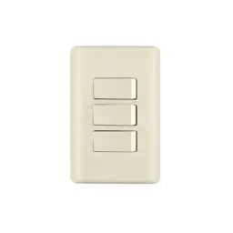 APAGADOR TRIPLE SENCILLO BLANCO VOLTECK